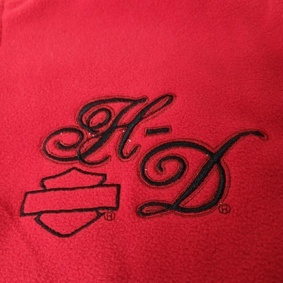 Triple S Harley Davidson Morgantown West Virginia Large Fleece Jacket 1/4 Zip - Picture 2 of 15